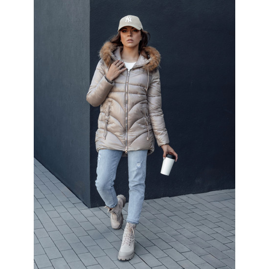 Sieviešu brūna ziemas jaka Jessica Sieviešu jakas