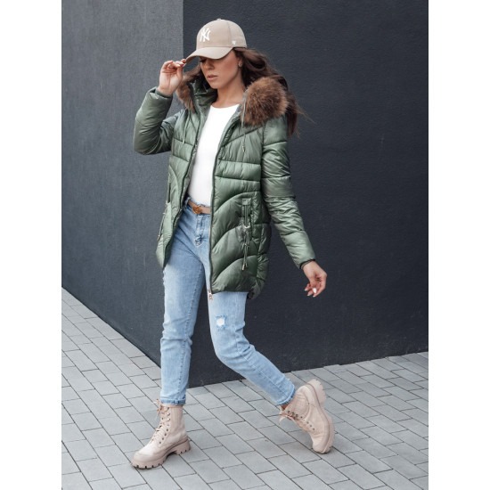 Sieviešu zaļā ziemas jaka Jessica Sieviešu jakas