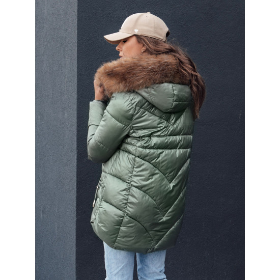 Sieviešu zaļā ziemas jaka Jessica Sieviešu jakas