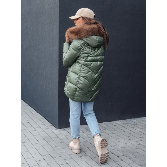 Sieviešu zaļā ziemas jaka Jessica Sieviešu jakas