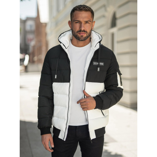 Vīriešu melnā/baltā ziemas jaka Molix Ziemas jakas
