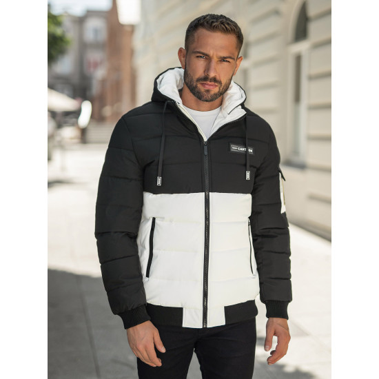 Vīriešu melnā/baltā ziemas jaka Molix Ziemas jakas