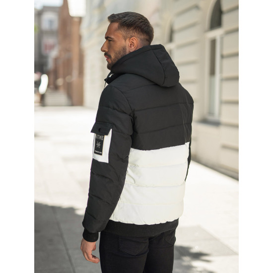 Vīriešu melnā/baltā ziemas jaka Molix Ziemas jakas