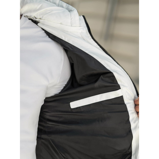 Vīriešu melnā/baltā ziemas jaka Molix Ziemas jakas