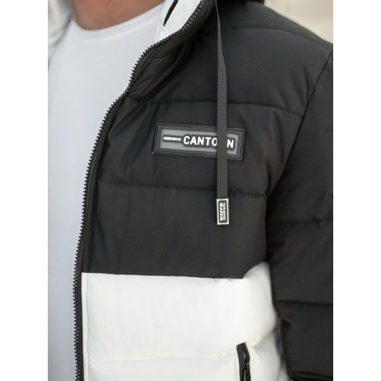 Vīriešu melnā/baltā ziemas jaka Molix Ziemas jakas