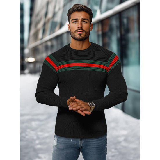 Vyriškas juodas megztinis Omer Džemperi