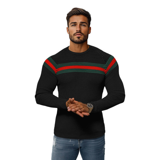 Vyriškas juodas megztinis Omer Džemperi
