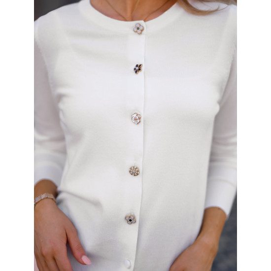 Sieviešu balts džemperis Cute Sieviešu džemperi