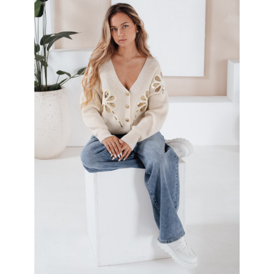 Sieviešu balts džemperis Kerinda Sieviešu džemperi