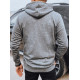 Vīriešu pelēks džemperis ar kapuci Denim Džemperi ar kapuci