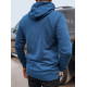 Vīriešu zils džemperis ar kapuci Denim Džemperi ar kapuci