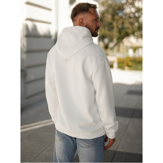 Vīriešu balts džemperis ar kapuci Skull Džemperi ar kapuci