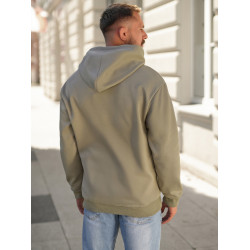 Vīriešu haki krāsas džemperis ar kapuci Skull Vīriešu haki krāsas džemperis ar kapuci Skull
