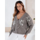Sieviešu pelēks džemperis Kerinda Sieviešu džemperi