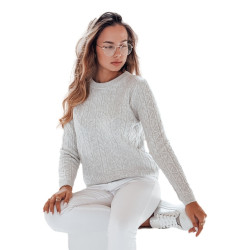 Sieviešu gaiši pelēks džemperis Bravina 