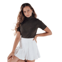 Sieviešu tumši brūns džemperis Bela