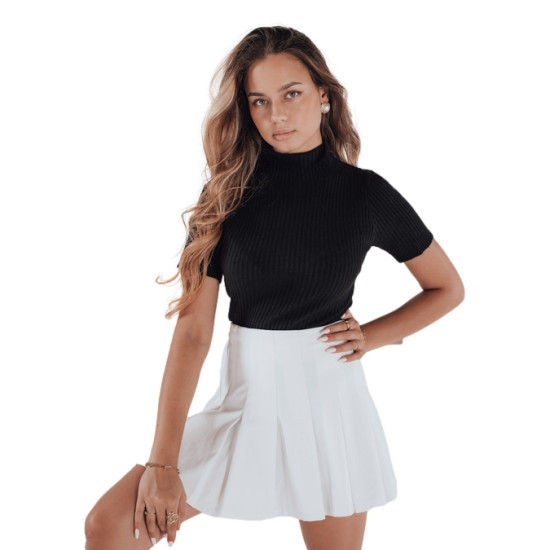 Sieviešu melns džemperis Bela Sieviešu džemperi