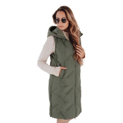 Sieviešu zaļā garā veste Lino Sieviešu zaļā garā veste Lino