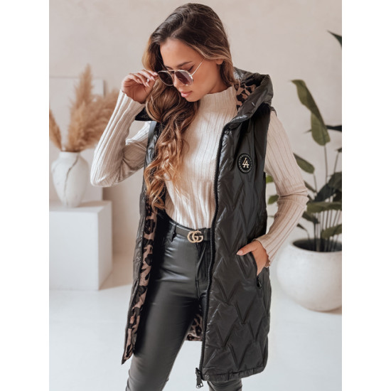 Sieviešu melna divpusējā veste Bora Sieviešu vestes