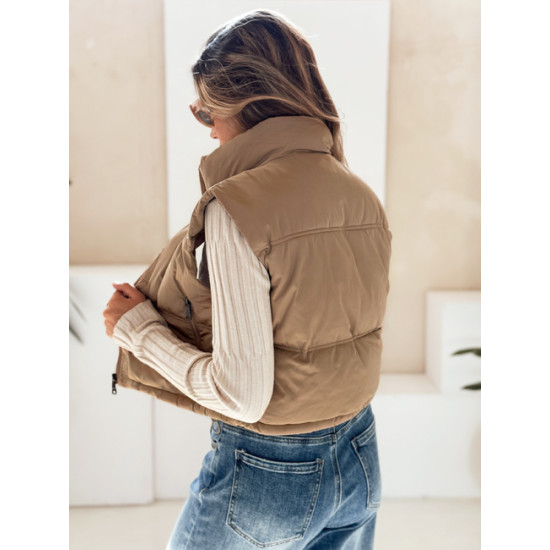 Sieviešu brūna veste Veta Sieviešu vestes