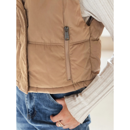 Sieviešu brūna veste Veta Sieviešu vestes