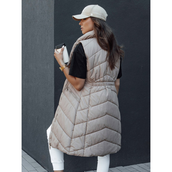 Sieviešu brūna jaka ar kapuci Serkis Sieviešu vestes