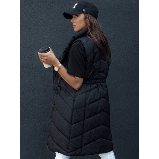 Sieviešu melna jaka ar kapuci Serkis Sieviešu vestes