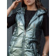 Sieviešu zaļā garā veste Meris Sieviešu vestes