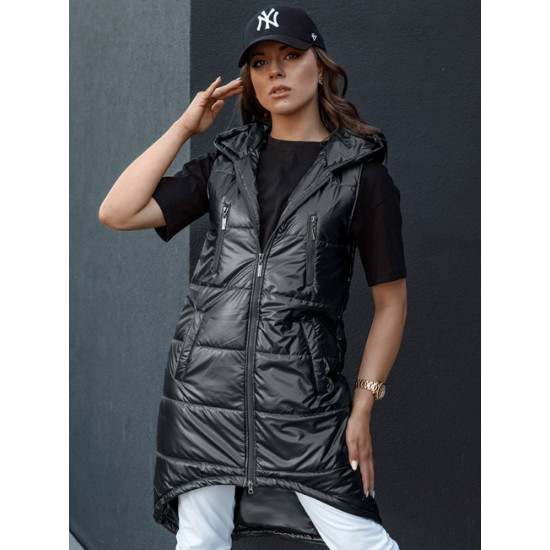 Sieviešu melna garā veste Meris Sieviešu vestes