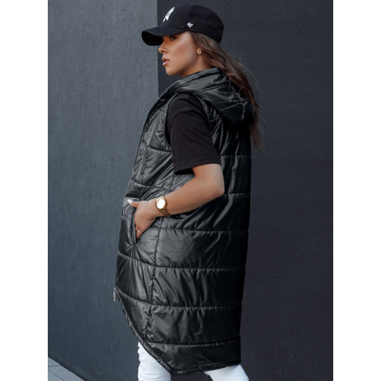 Sieviešu melna garā veste Meris Sieviešu vestes