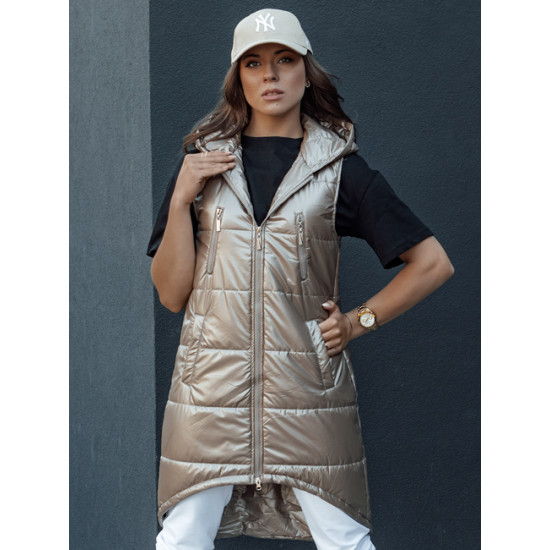 Sieviešu brūna gara veste Meris Sieviešu vestes