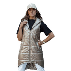 Sieviešu brūna gara veste Meris Sieviešu brūna gara veste Meris