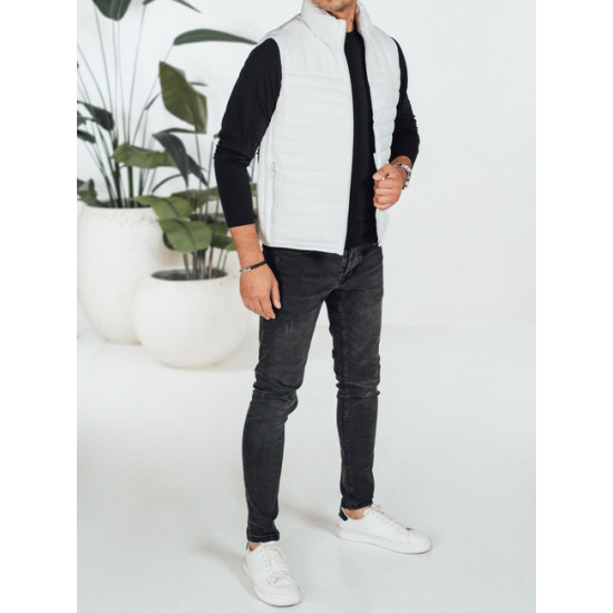 Vīriešu balta veste Pole TX5083 - Vīriešiem Vīriešu balta veste Pole Vestes