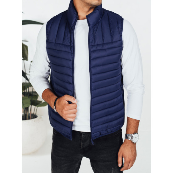 Vīriešu tumši zila veste Pole TX5082 - Vīriešiem Vīriešu tumši zila veste Pole Vestes