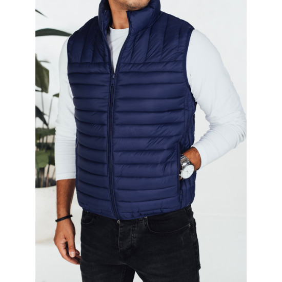 Vīriešu tumši zila veste Pole TX5082 - Vīriešiem Vīriešu tumši zila veste Pole Vestes