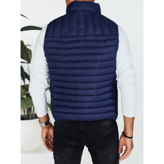 Vīriešu tumši zila veste Pole TX5082 - Vīriešiem Vīriešu tumši zila veste Pole Vestes