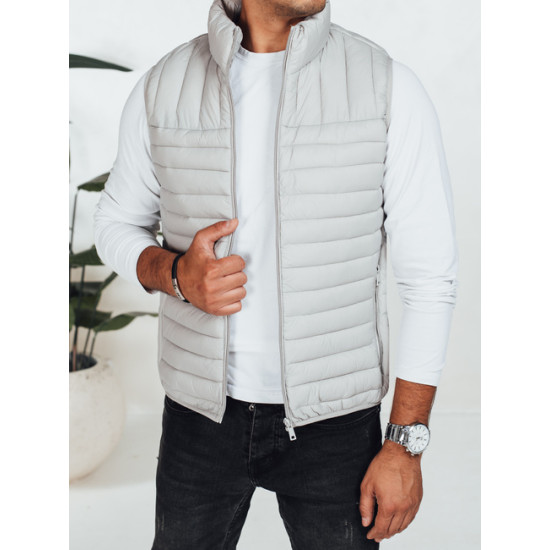 Vīriešu gaiši pelēka veste Pole TX5080 - Vīriešiem Vīriešu gaiši pelēka veste Pole Vestes