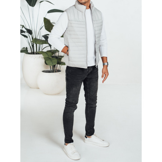 Vīriešu gaiši pelēka veste Pole TX5080 - Vīriešiem Vīriešu gaiši pelēka veste Pole Vestes