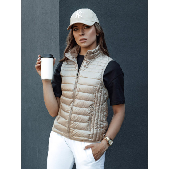 Stilīga brūna sieviešu veste Sieviešu vestes