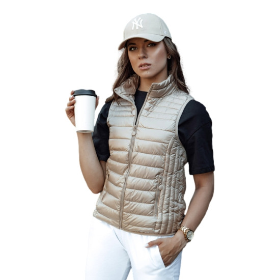 Stilīga brūna sieviešu veste Sieviešu vestes