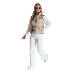 Sieviešu brūna divpusējā veste Puff Sieviešu brūna divpusējā veste Puff