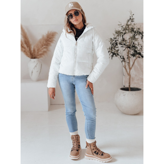 Sieviešu balta ziemas jaka Glam Sieviešu jakas