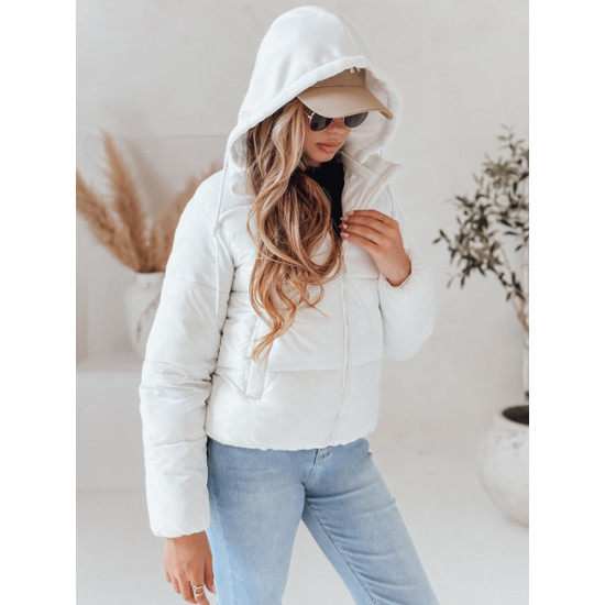 Sieviešu balta ziemas jaka Glam Sieviešu jakas