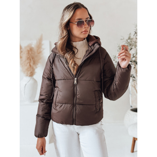 Sieviešu brūna ziemas jaka Glam Sieviešu jakas
