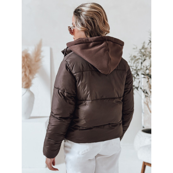 Sieviešu brūna ziemas jaka Glam Sieviešu jakas
