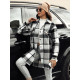 Women's black shirt style jacket Plaidify Jackets
