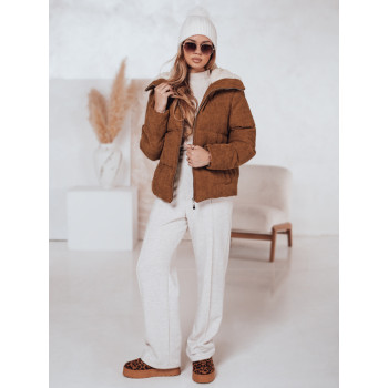 Sieviešu ziemas brūna jaka „Trendy“