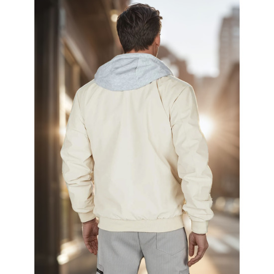 Vīriešu balta bomberjaka Edmin TX5020