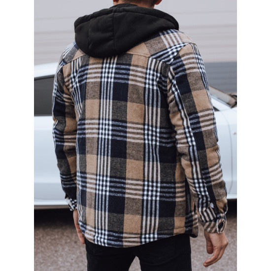 Vīriešu brūna/melna jaka ar kapuci Jack Vīriešu jakas un mēteļi