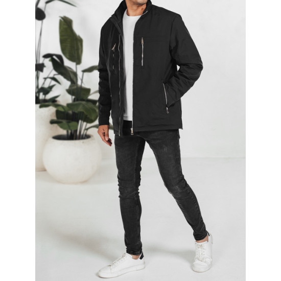 Vīriešu melna jaka Teros Vīriešu jakas un mēteļi